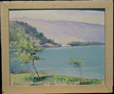 Lot 54 - Leon Dabo 1868-1960 VIEW OF TALLOIRES...
