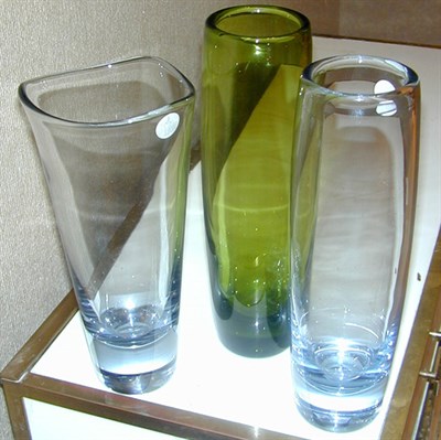 Lot 155A - Group of Three Holmegaard Glass Vases
