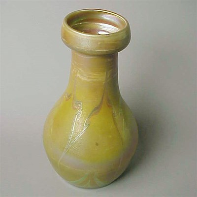 Lot 223 - Tiffany Favrile Glass Vase Of ovoid form, in...