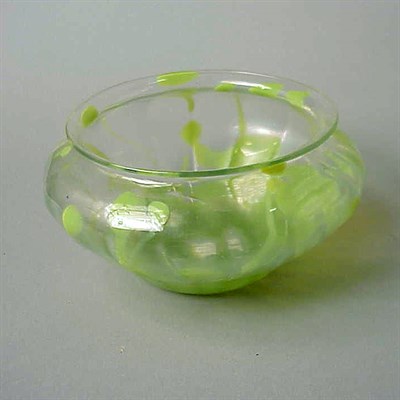 Lot 224 - Tiffany Favrile Glass Bowl Of flattened...