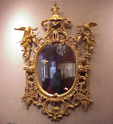 Lot 579 - Georgian Style Gilt-Decorated Mirror