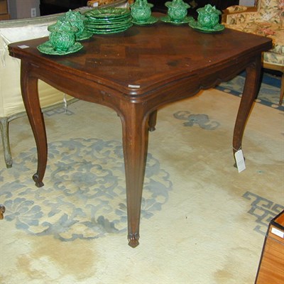 Lot 200 - Louis XV Style Walnut Draw-Leaf Table