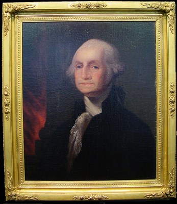 Lot 25 - Manner of Gilbert Stuart PORTRAIT OF GEORGE...