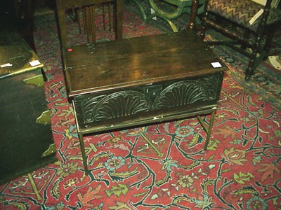 Lot 117 - Jacobean Carved Oak Bible Box on Stand