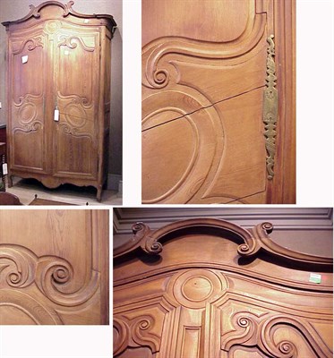 Lot 553 - Louis XV Style Pine Armoire