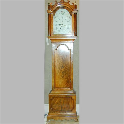 Lot 569 - Georgian Style Mahogany Tall Case Clock
