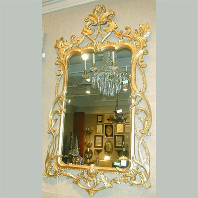 Lot 598 - Georgian Style Gilt Carved Wood Mirror