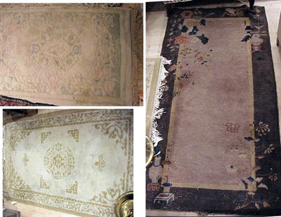 Lot 818 - Nichols Chinese Rug and Two Indian Rugs...