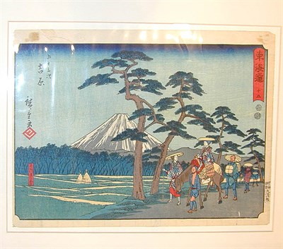 Lot 125 - Hiroshige. Tokaido gojusan tsugi ('Gyosho'),...