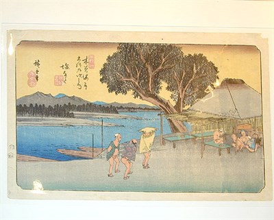 Lot 128 - Hiroshige. Kisokaido rokujukyu tsugi no uchi,...