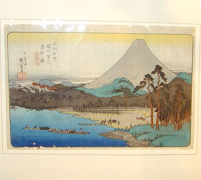 Lot 130 - Hiroshige. Honcho Meisho, Shunshu Fujigawa....