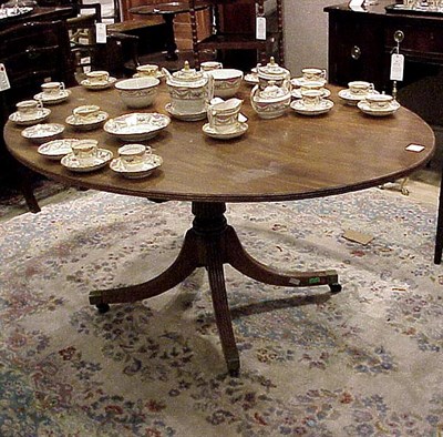 Lot 390 - George III Style Mahogany Oval Breakfast Table