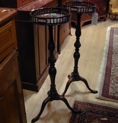 Lot 444 - Pair of George III Style Mahogany Torcheres