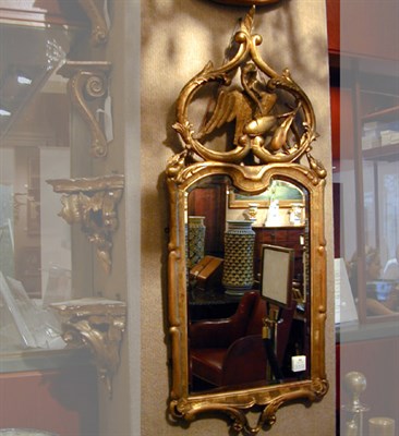 Lot 503 - Continental Rococo Style Gilt Carved Wood Mirror