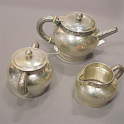 Lot 310 - Tiffany & Co. Sterling Silver Three-Piece Tea...