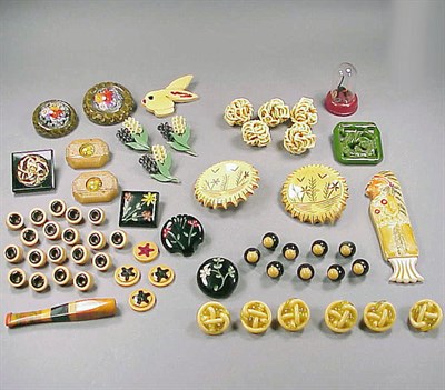 Lot 545 - Miscellaneous Group of Bakelite and Celluloid...