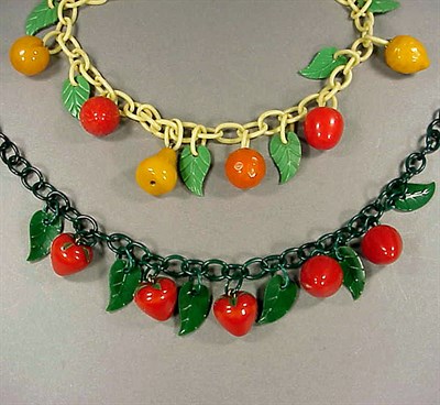 Lot 471 - Two Bakelite and Celluloid Necklaces One...