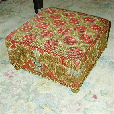 Lot 637 - Victorian Needlepoint Stool