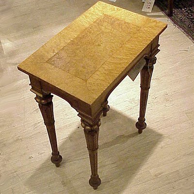 Lot 168 - William IV Figured Maple Side Table Height 30...