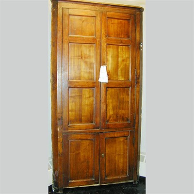 Lot 188 - Provincial George III Fruitwood Corner Cabinet