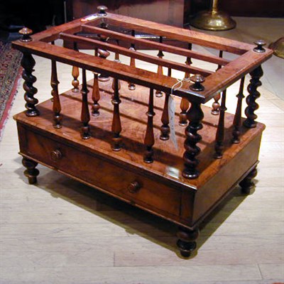 Lot 457 - Victorian Walnut Canterbury