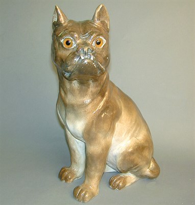 Lot 54 - Continental Glazed Pottery Figure of a French...