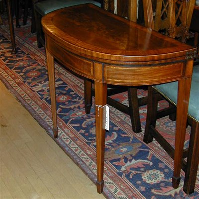 Lot 419 - George III Inlaid Mahogany Games Table Late...