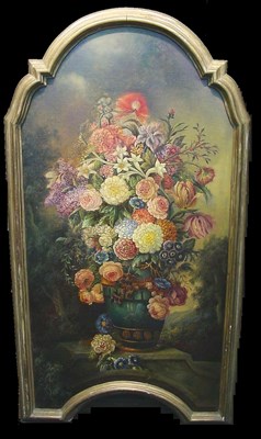 Lot 19 - Continental School 19th Century FLORAL STILL...