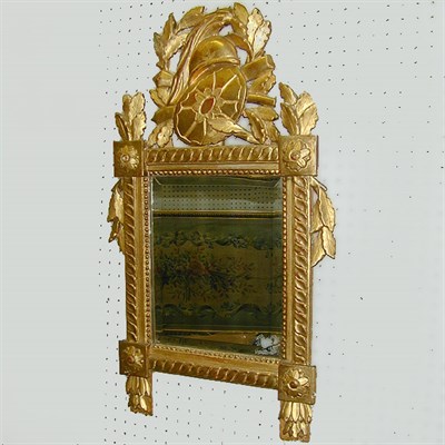 Lot 320 - Louis XVI Gilt-Wood Mirror Late 18th century...