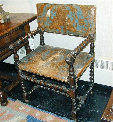 Lot 242 - Continental Renaissance Walnut Armchair The...
