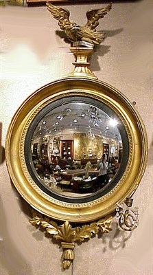Lot 396 - Regency Style Gilt Carved Wood Convex...