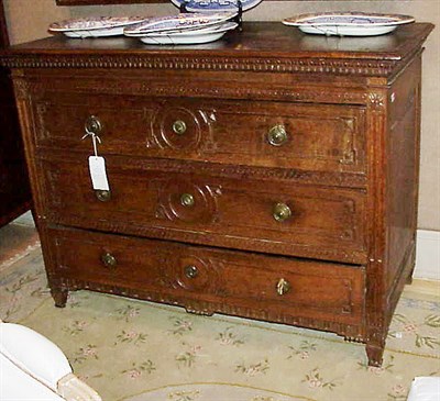 Lot 458 - Louis XVI Oak Commode