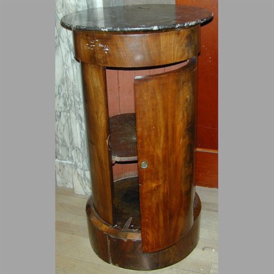 Lot 410 - Empire Marble Top Mahogany Pot Cupboard