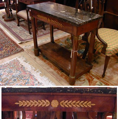 Lot 464 - Empire Gilt-Bronze Mounted Mahogany Console...