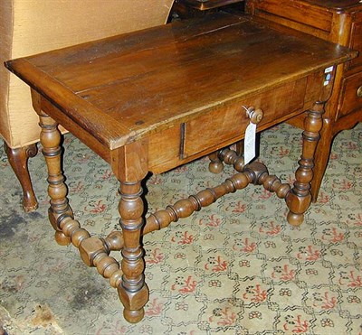 Lot 123 - Continental Baroque Walnut Side Table The...