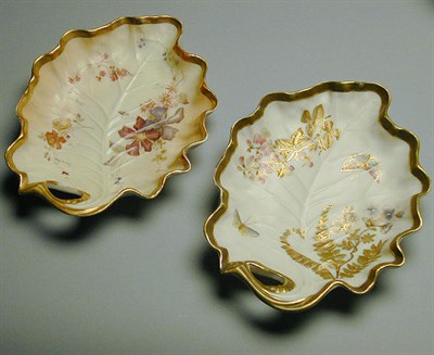 Lot 733 - Group of Seven Royal Worcester Gilt-Decorated...