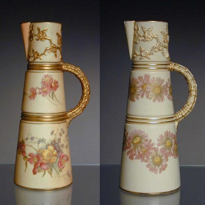Lot 692 - Group of Three Royal Worcester Gilt-Decorated...