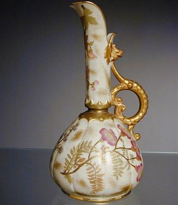 Lot 696 - Group of Five Royal Worcester Gilt-Decorated...