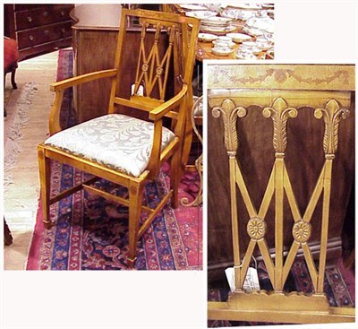 Lot 260 - Set of Ten Georgian Style Fruitwood Dining...