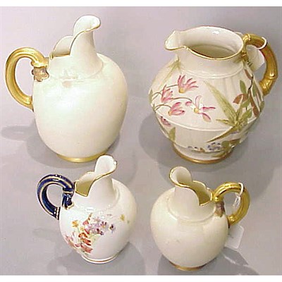 Lot 711 - Two Royal Worcester Gilt-Decorated Porcelain...