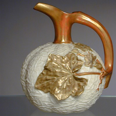 Lot 701 - Group of Four Royal Worcester Gilt-Decorated...
