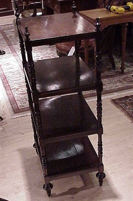 Lot 289 - Regency Rosewood Etagere With four shelves and...