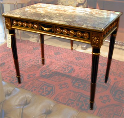 Lot 264 - Louis XVI Style Painted and Parcel Gilt Center...