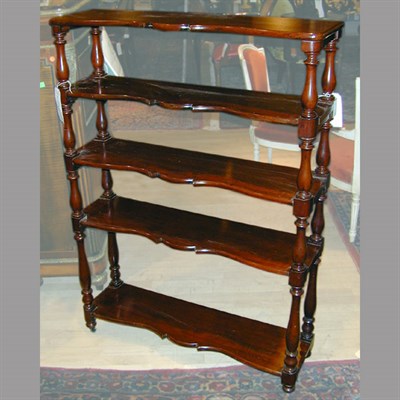 Lot 290 - Victorian Mahogany Etagere With five shelves,...