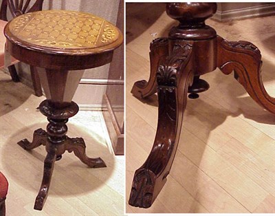 Lot 293 - Victorian Marquetry Inlaid Walnut Game Table...