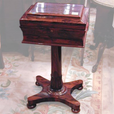 Lot 279 - William IV Rosewood Tea Poy