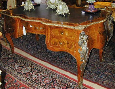 Lot 584 - Louis XV Style Gilt-Bronze Mounted Bureau Plat...