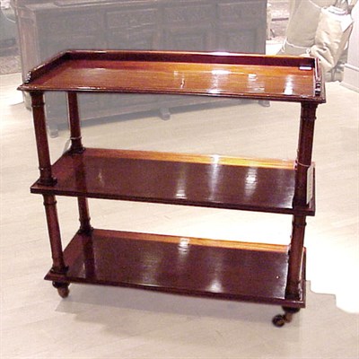 Lot 636 - Georgian Style Mahogany Three-Tier Etagere