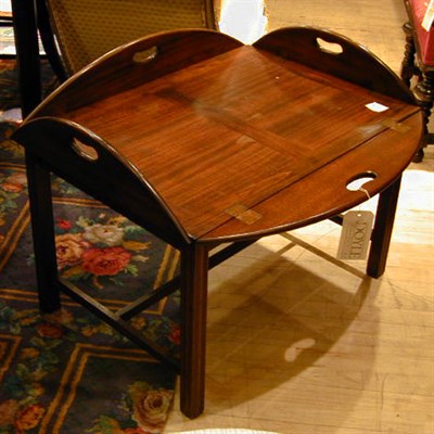 Lot 196 - Georgian Style Mahogany Butler's Tray Table