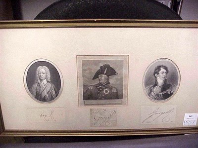 Lot 165 - [AUTOGRAPHS] Clipped signatures of Kings...